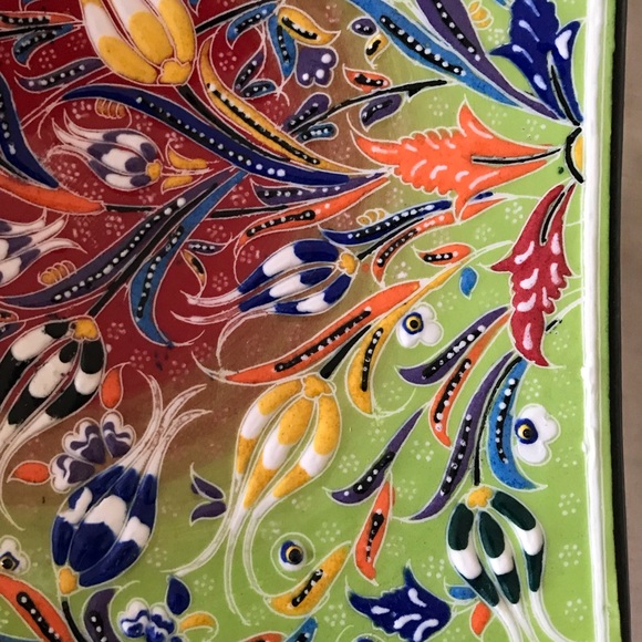 Turkish Hand Made Decorative Plate - Picture 7 of 8